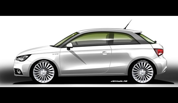 Audi A1 e-tron Electric Concept car with Range extender lateral 